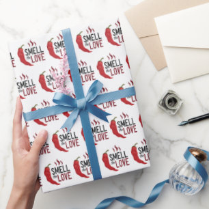 Red Chili Ruik de liefde Cadeaupapier