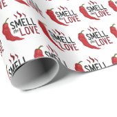 Red Chili Ruik de liefde Cadeaupapier (Rol Hoek)