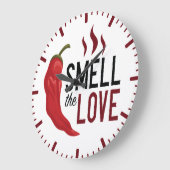 Red Chili Ruik de liefde Grote Klok (Hoek)