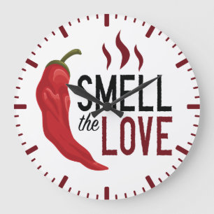 Red Chili Ruik de liefde Grote Klok