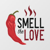 Red Chili Ruik de liefde Raamsticker (Vel)