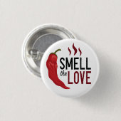 Red Chili Ruik de liefde Ronde Button 3,2 Cm (Voorkant /achterkant)