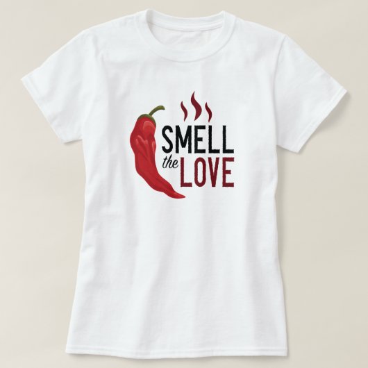 Red Chili Ruik de liefde T-shirt (Design voorkant)