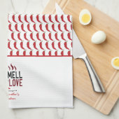 Red Chili Ruik de liefde Theedoek (Quarter Fold)