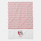 Red Chili Ruik de liefde Theedoek (Verticaal)