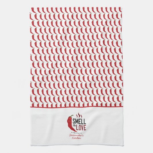 Red Chili Ruik de liefde Theedoek (Verticaal)