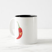 Red Chili Tweekleurige Koffiemok (Voorkant links)