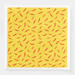 Red Chilies Patroon Servet