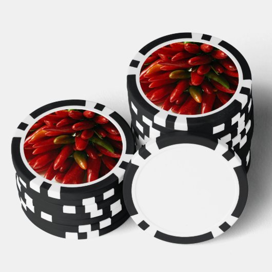 Red Chillis Poker Chips (Opstapeling)