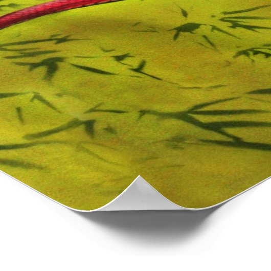 Red Chinese Dragon poster print (Hoek)