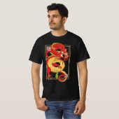 Red Chinese Dragon T-Shirt (Voorkant volledig)