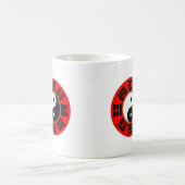 Red Chinese Harmony Bagua Trigram Yin Yang Koffiemok (Center)