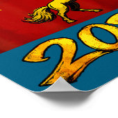 Red Chinese Lunar New Year Of The Horse 2026 China Poster (Hoek)