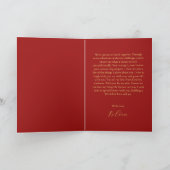 Red chinese wedding vow book his vows kaart (Binnen)