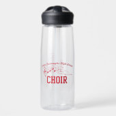 Red Choir Logo and Fancy Name w Phone Waterfles (Voorkant)