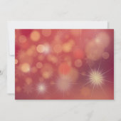 Red Christmas Balls Bokeh Company Kaart (Achterkant)