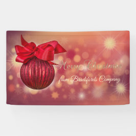 Red Christmas Balls Bokeh Company Spandoek
