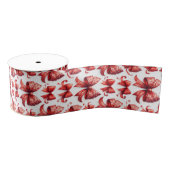 Red Christmas Bows Grosgrain Lint (Spoel)