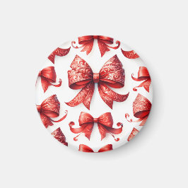 Red Christmas Bows Magneet