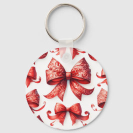 Red Christmas Bows Sleutelhanger