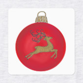 RED CHRISTMAS BUBBLE LABELS (Design 2)