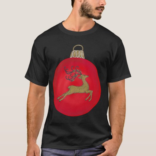 RED CHRISTMAS BUBBLE T-SHIRT (Voorkant)