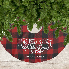 Red Christmas Buffalo Plaid Check Boerderij Kerstboom Rok