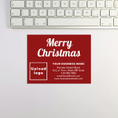 Red | Christmas | Business | kleine flat Feestdagenkaart