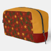 Red Christmas Classic Dopp Kit – Feestelijke Reize Toilettasje (Rechterhoek)