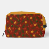 Red Christmas Classic Dopp Kit – Feestelijke Reize Toilettasje (Achterkant)