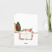 Red Christmas Coat Holiday Cards Feestdagen Kaart (Achterkant)