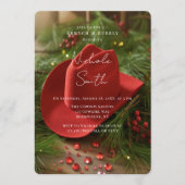 Red Christmas Cowboy Hat Brunch & Bubbly Kaart (Voorkant)