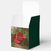 Red Christmas Cowboy Hat Wedding Bedankdoosjes (Geopend)