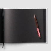 Red Christmas Cowboy Hat Wedding Gastenboek (Binnen)