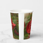 Red Christmas Cowboy Hat Wedding Papieren Bekers (Links)
