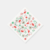 Red Christmas Flamingo Multi napkin paper Servet (Hoek)