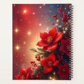 Red Christmas Floral Holiday Planner (Achterkant)