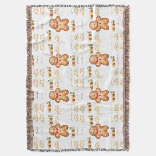 red Christmas  happy day and Christmas Deken (Voorkant Verticaal)