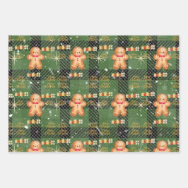 red Christmas  happy day and Christmas stocking Inpakpapier Vel