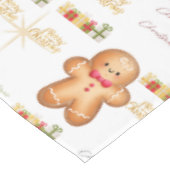 red Christmas  happy day and Christmas Tafelkleed (Gekanteld)