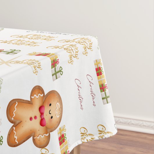 red Christmas  happy day and Christmas Tafelkleed (Voorbeeld)