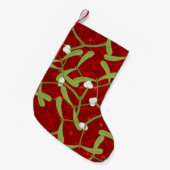 red christmas mistletoe kleine kerstsok (Voorkant (Hangend))
