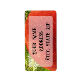 Red Christmas Ornament Bauble  Etiket