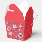 "Red Christmas Ornament en Bell Favoriete Box" Bedankdoosjes (Geopend)