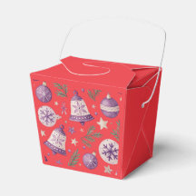 "Red Christmas Ornament en Bell Favoriete Box"