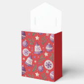 "Red Christmas Ornament en Bell Favoriete Box" Bedankdoosjes (Geopend)