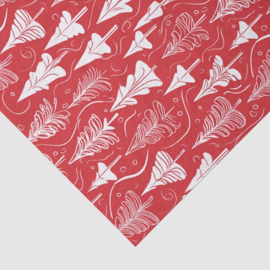 Red Christmas Pattern#6 ID1009 Tissuepapier (Detail)