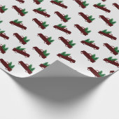 Red Christmas Pattern  Cadeaupapier (Hoek)