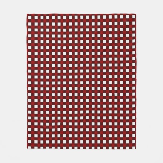Red Christmas Pattern Fleece Blanket Deken (Voorkant)