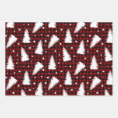Red Christmas Pattern  Inpakpapier Vel (Voorkant)